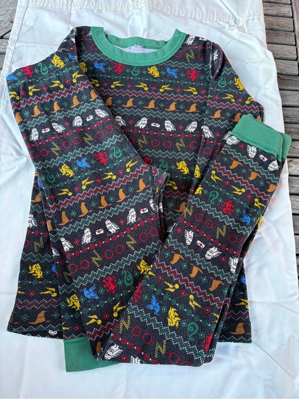 Harry Potter Hanna Anderson Patterned Pajama Set size 10